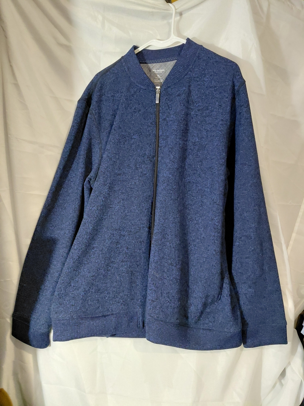 Van Heusen Men's Dark Navy Zip-Up Sweater
